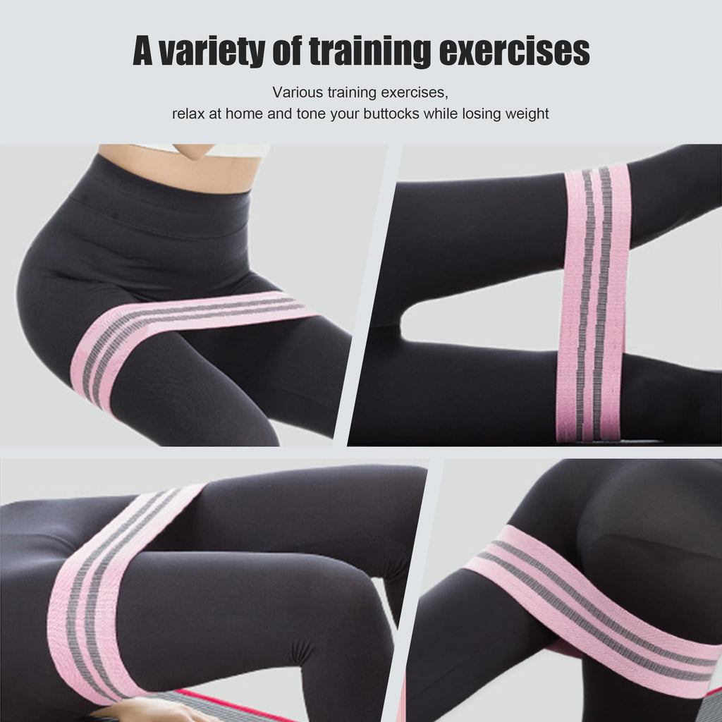 Resistance Bands Set (3 Levels) for Strength & Mobility – Green/Pink/Purple