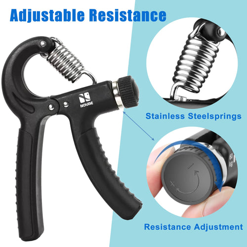 Adjustable Grip Strength Trainer (11–132 lbs) - 1 Piece